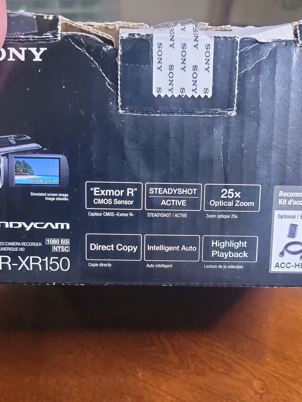Sony HDR-XR150 Black and Silver Handycam HD Camcorder